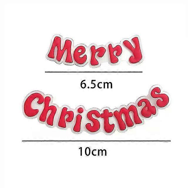 2024 Nouveau Happy Cake Toppers Dessin animé Père Noël Bricolage Résine Enfants Noël Party Cake Topper Cadeau Anniversaire Dessert Décoration