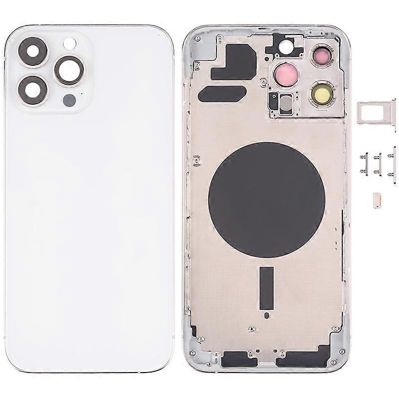 Type E For iPhone 13 Pro Max 6.7 inch Back Battery Housing Cover+Middle Plate Frame+Side Buttons