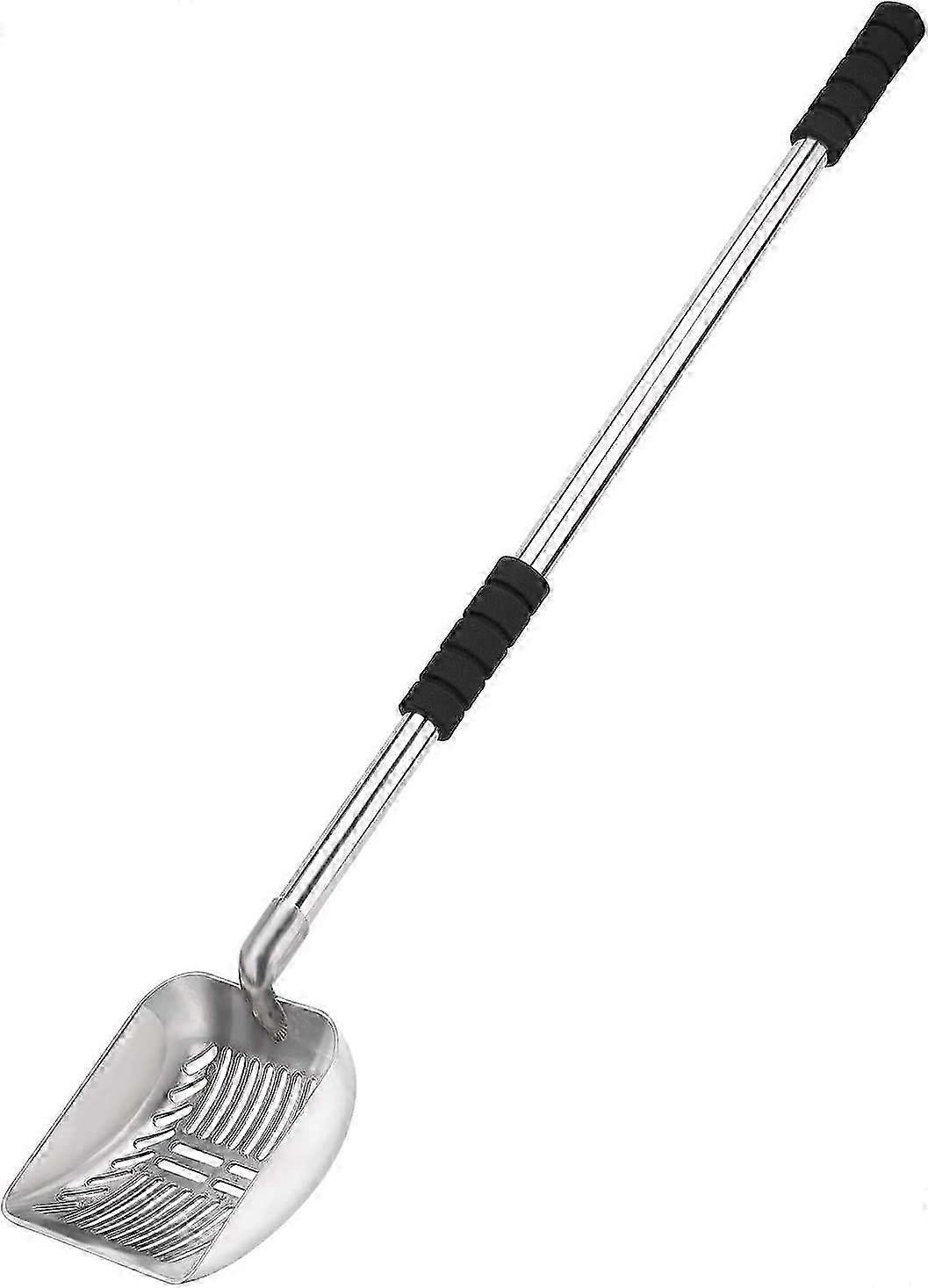 Foam Pad Long Handle Metal Cat Litter Scoop with Detachable Function