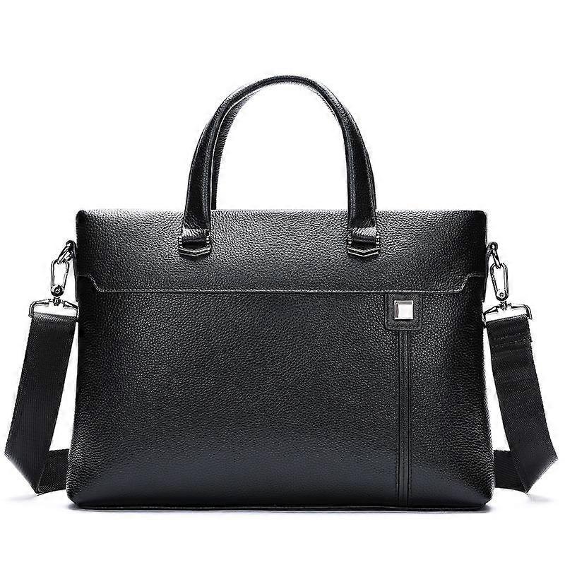 Top Layer Cowhide Briefcase Premium Sense Cowhide Computer Bag Business Commuter Leather Men's Handbag