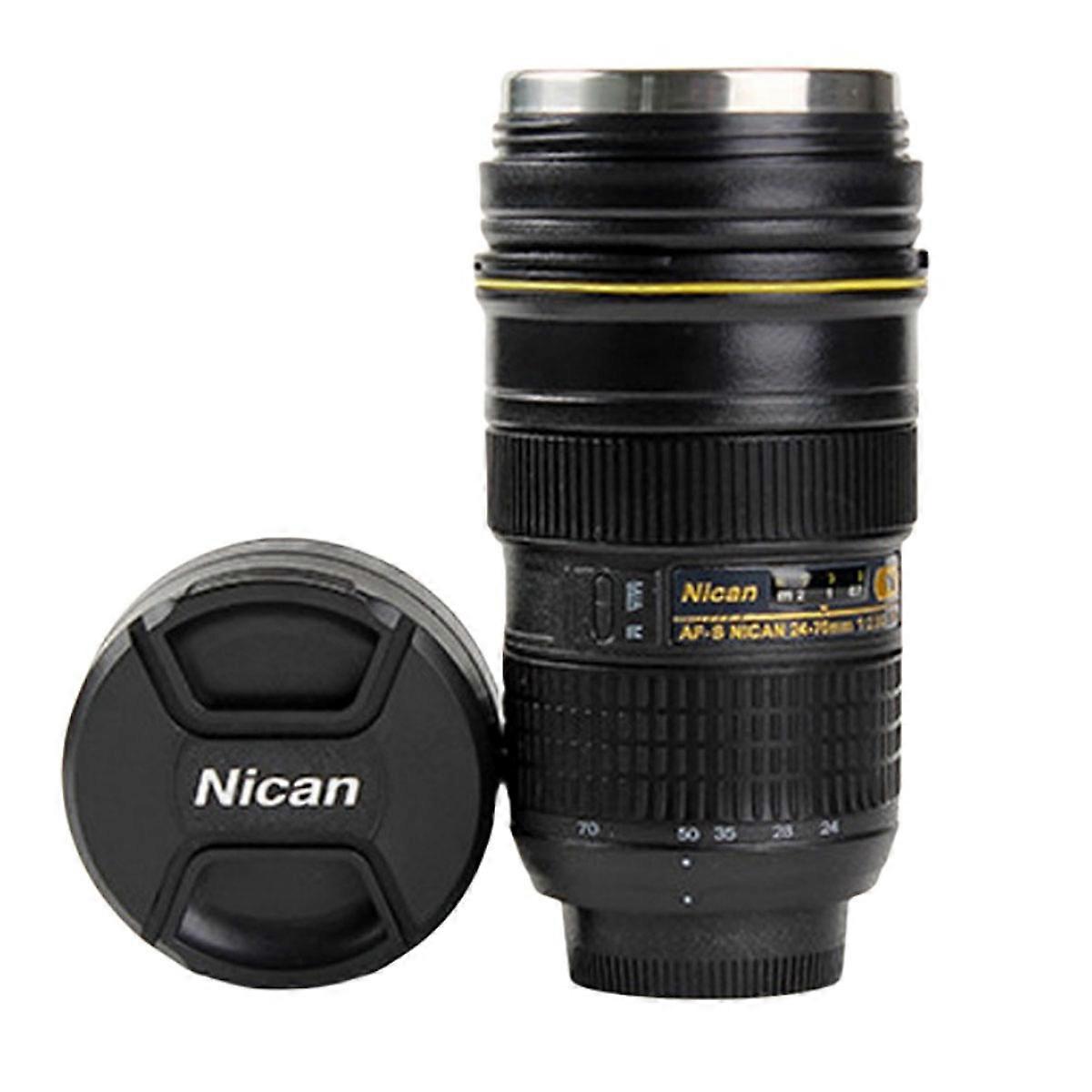 Creative SLR lens stainless steel water cup