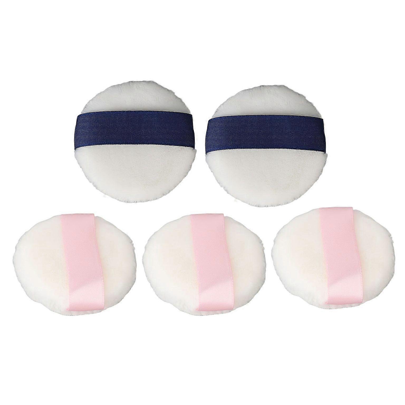 Double-Sided Round Powder Puff for Loose Makeup