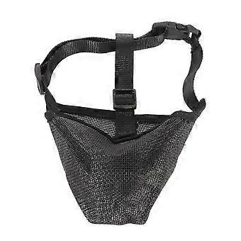 Breathable Adjustable Dog Muzzle - Mesh Covered Muzzle for Biting Chewing Licking Barking