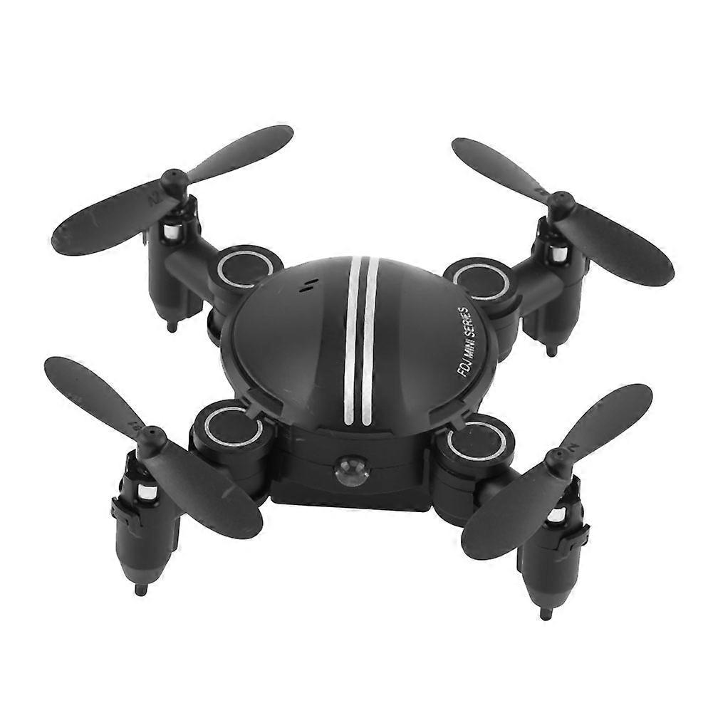 New Foldable Mini 2.4GHz 4CH RC Quadcopter Drone Remote Control One Key Return ( Black )