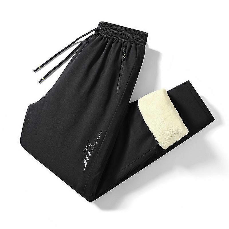 New Warm Self Heating Pants Plus Fleece Large Size New Thicken Pants Winter Lamb Sports Pants