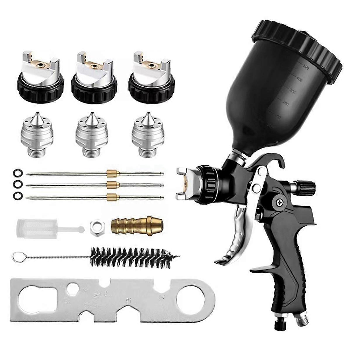 Hvlp Air Paint Sprayer Top Pot 1.3 Nozzle Paint High Atomization B