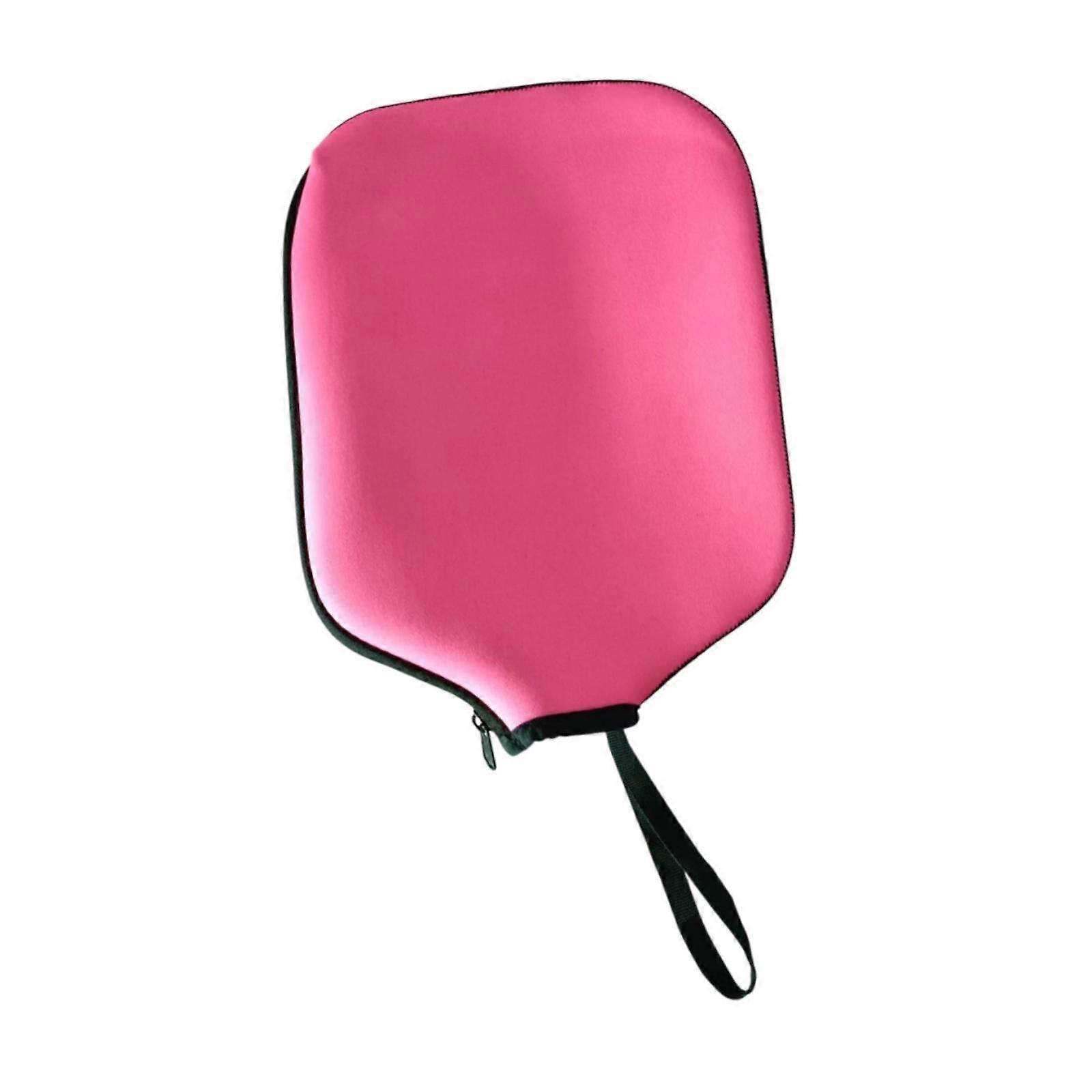 Pickleball Paddle Cover Pickleball Racket Sleeve Storage Carrier Paddle Case Pink