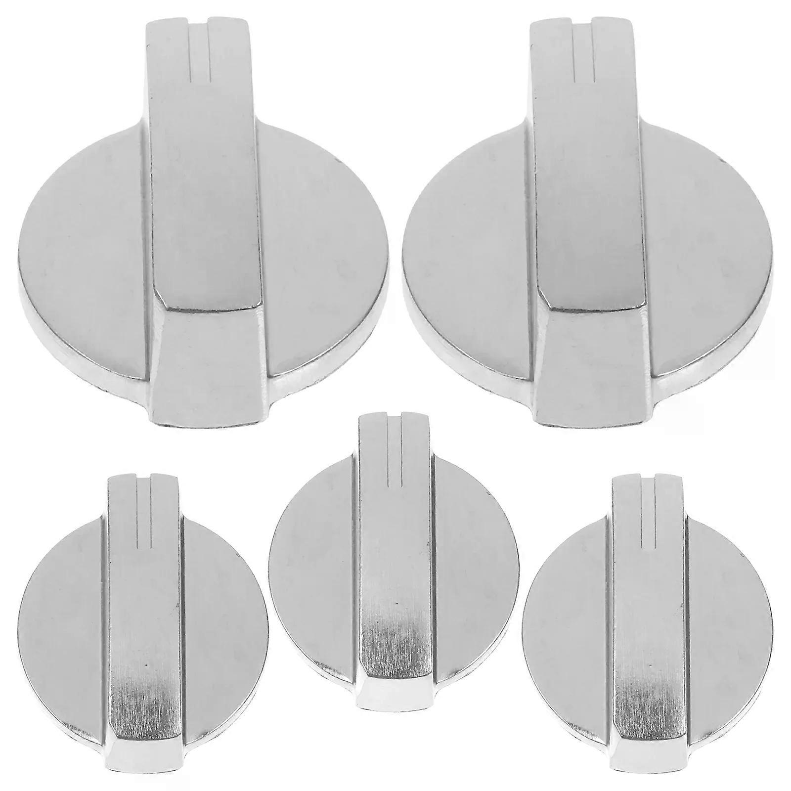 5 Pcs Cookware Metal Switch Knob Gas Stove Oven Knobs Cooker Accessory Control for