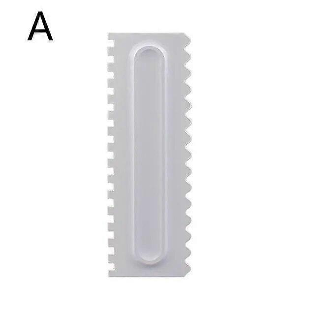 1Pcs Cream Scraper Pastry Cutters Baking Spatulas Irregular Teeth Edge Plastic Comb Cake Shape Tool DIY Mold