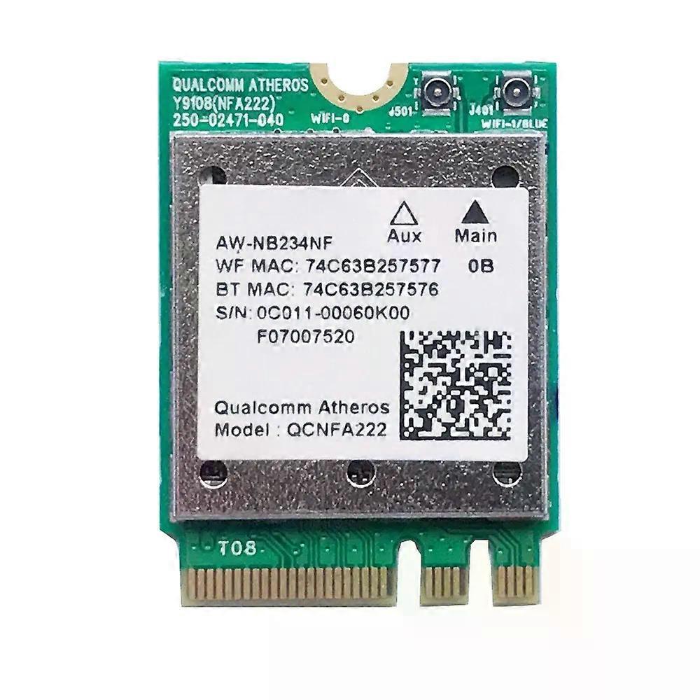 QCNFA222 AW-NB234NF 802.11A/B/G Wireless Bluetooth WIFI Card 2.4GHz 5GHz WiFi+BT 4.0 NGFF Wlan