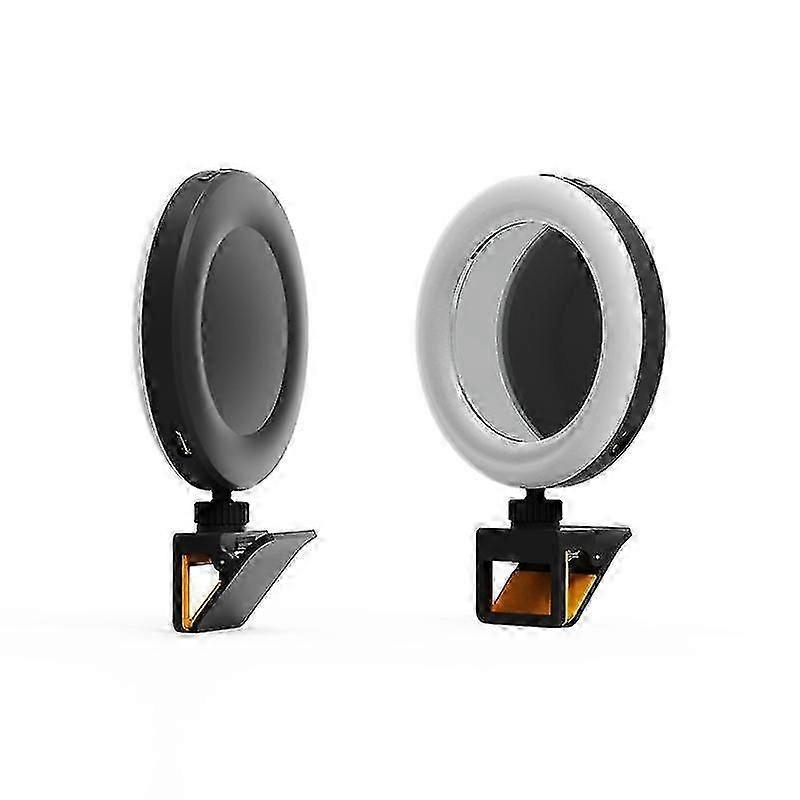 Led Ring Light Fill Light With Mirror Mobile Phone Holder, 3 Color Modes And 5 Brightness Portable Makeup Mirror