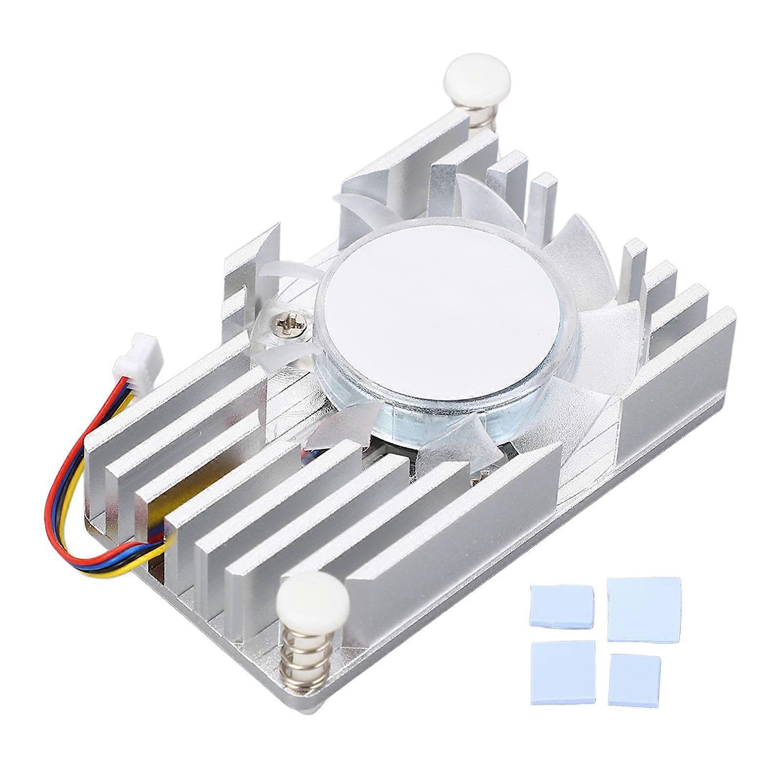 Heatsink for RasPi 5 5B, Excellent Heat Dissipation Aluminum Heatsink with PWM Cooling Fan