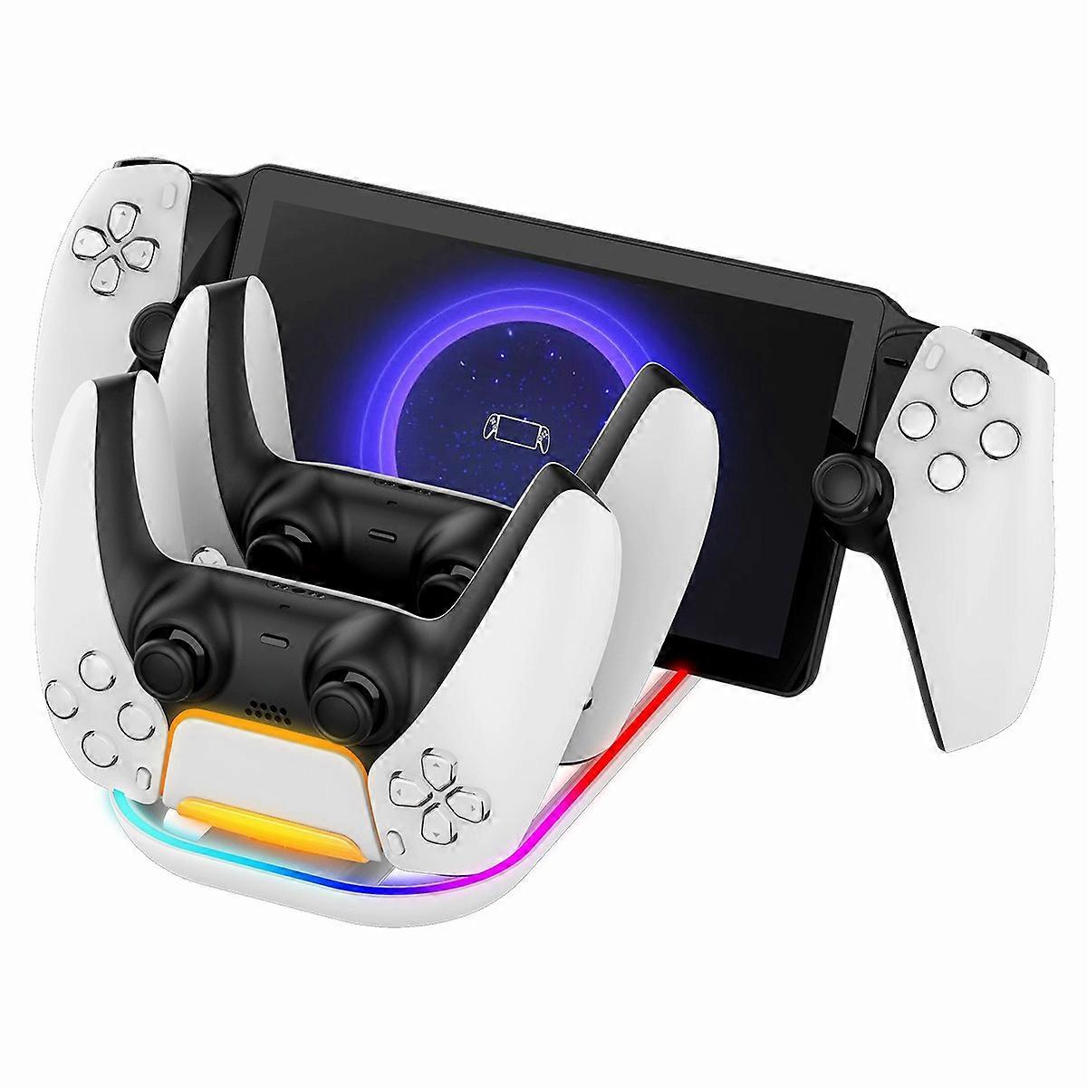 IPEGA PG-P5P03 Charging Station for PlayStation Portal/PS5 Controller with RGB Light