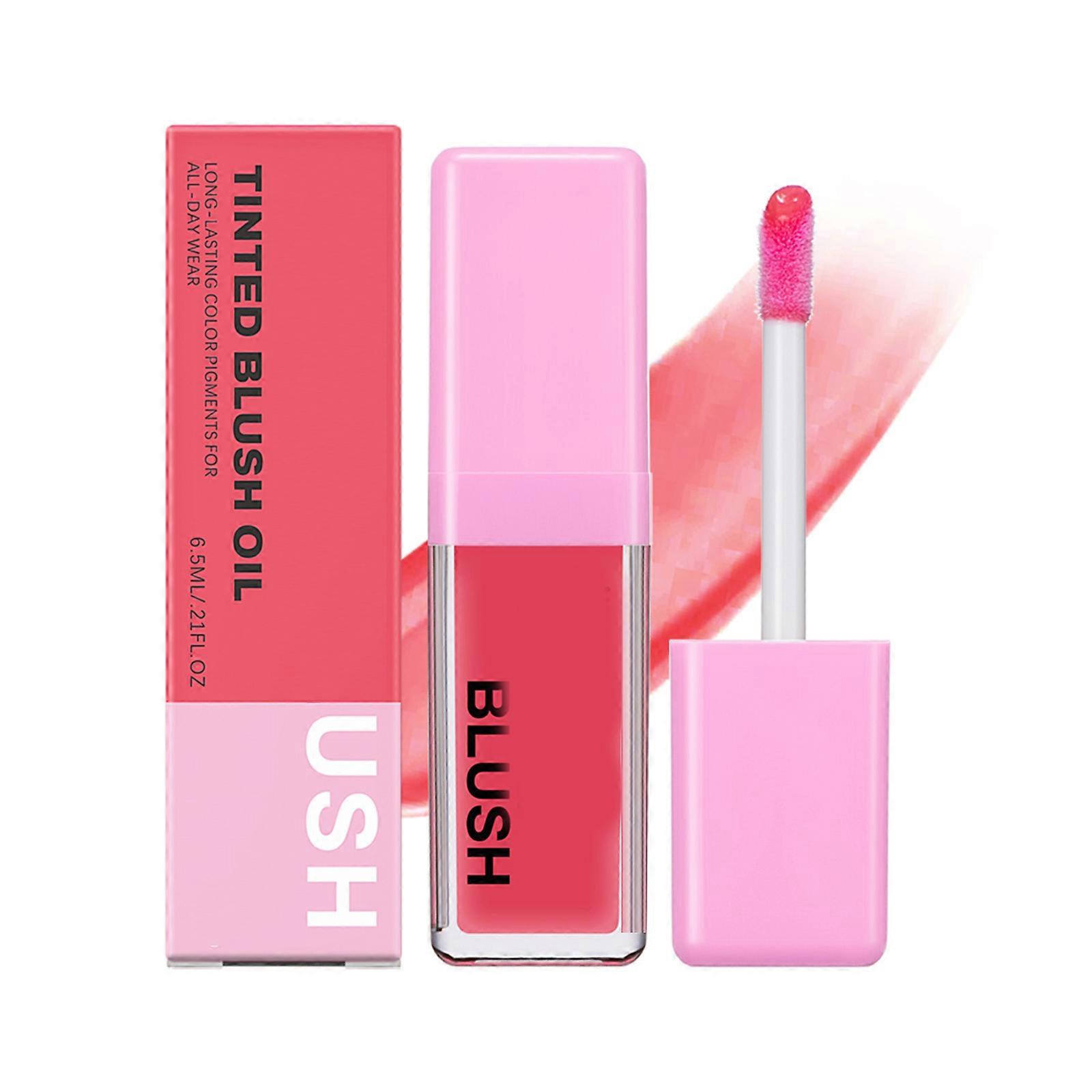 Glassy Blush Lip Cheek Cream Lipstick Changing Color Cheek Tint-Clear Glitter Long Lasting Makeup Eyeshadow Make Up Tool 2