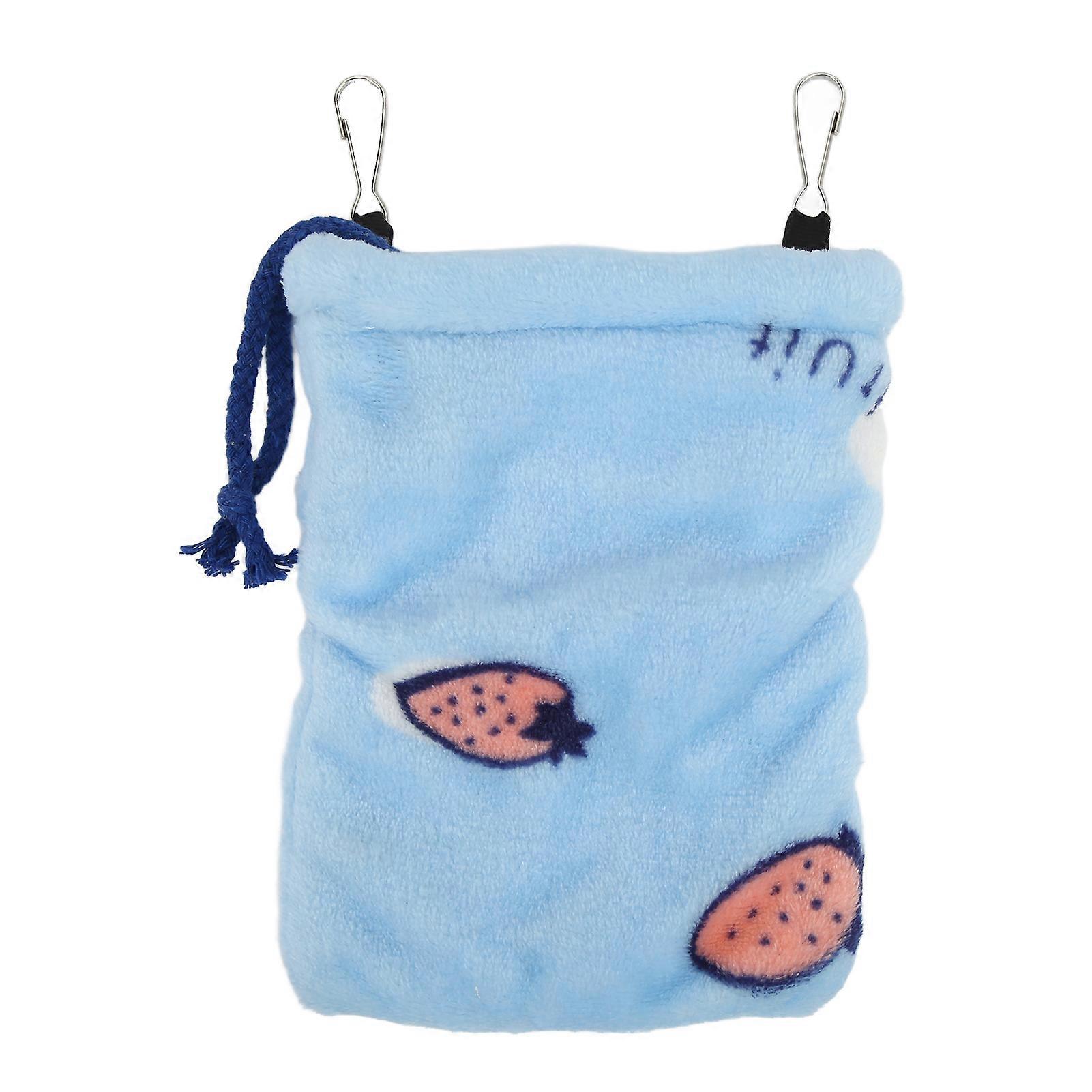 Hamster Sleeping Bag Flannel Warm Soft Hideout Small Pet Hanging Bed with Hooks for Gliders