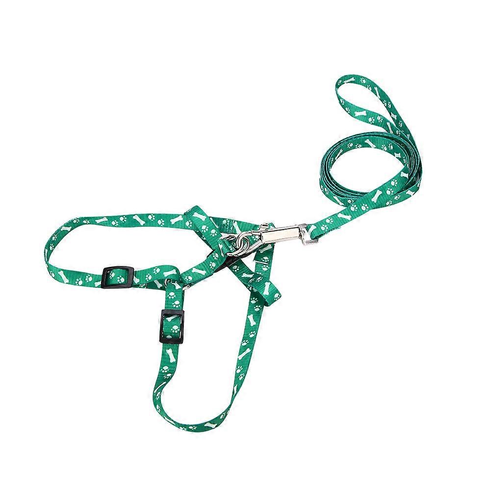 Pet Dog Cat Adjustable Nylon Harness Collar Leash Lead 120cm for Puppies Kittens Rabbits, Durable and Comfortable