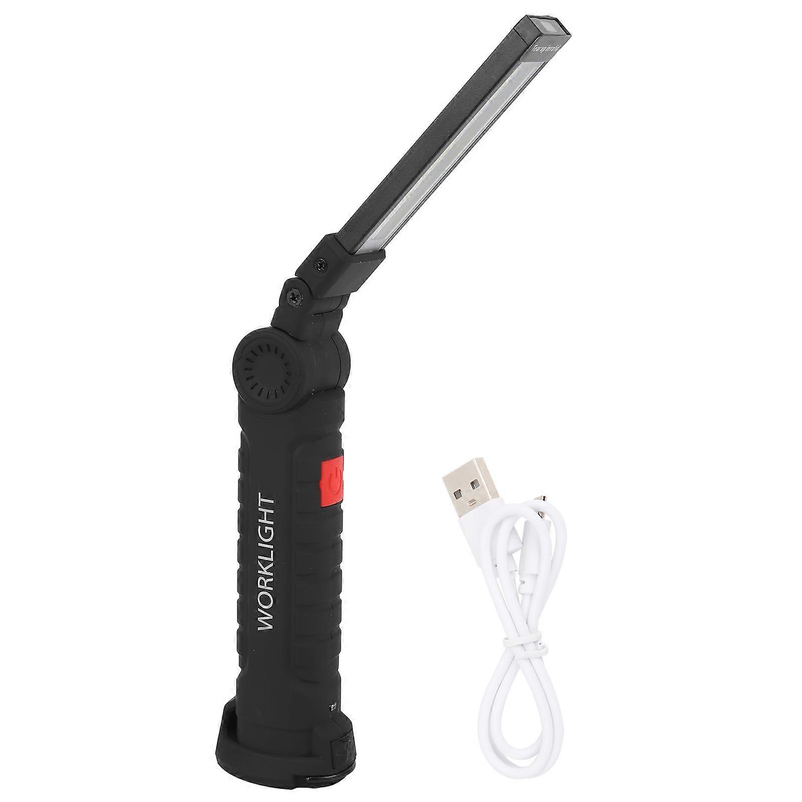 Rechargeable USB Flashlight, COB LED, Camping Flashlight