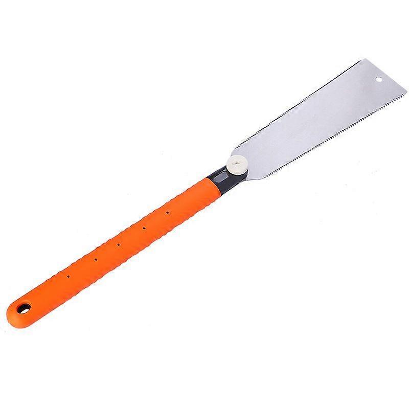 Japanese Double Edge Hand Saw, Interchangeable Chainsaw with Flexible Blade for Woodworking, Orange