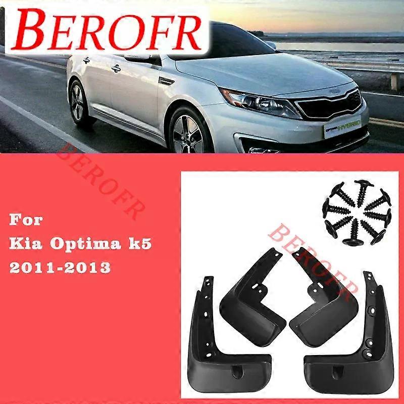 Applies to 4pcs Car Mud Flaps Front Rear Fender Flares Splash Guards Auto Mudflaps Mudguards For Kia Optima k5 2011 2012 2013 sx