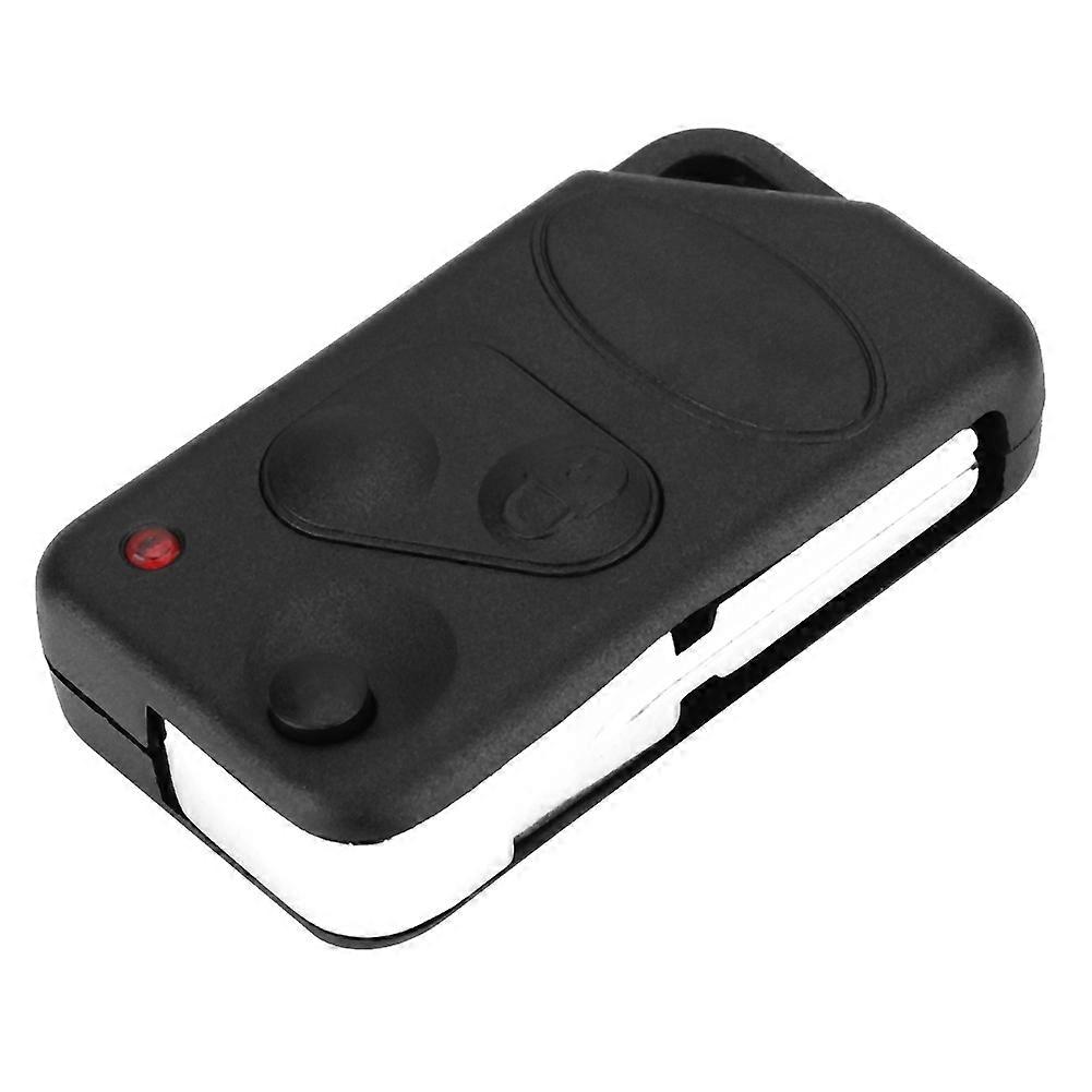 Interior Accessories Upgrade: New Car Replacement Key Fob Shell, Durable ABS Shell Case, Compact Key Fob Cover with 2 Button Remote and Uncut Blank