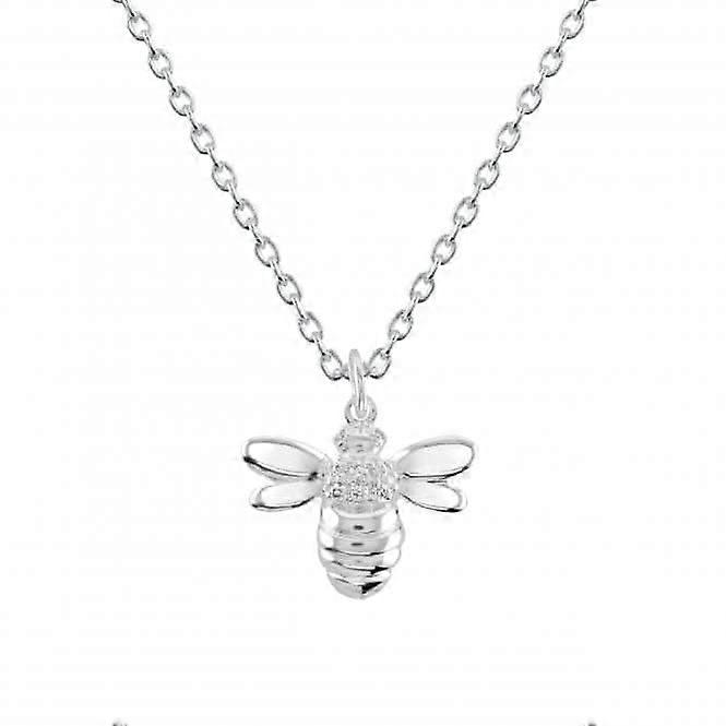 Sterling Silver Bee Cubic Zirconia Pendant 9563CZ