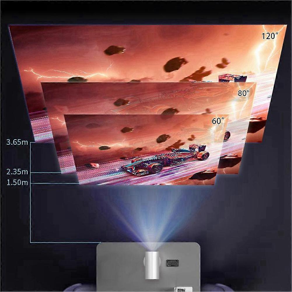 Mini Projector X5 Portable 4K Video Supported Home Beamer UK Plug