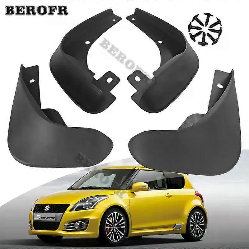 Compatible Front Rear Mud Flaps For Suzuki Swift 2011 Fender Splash Guards Mudflaps Mudguards Car Accessories