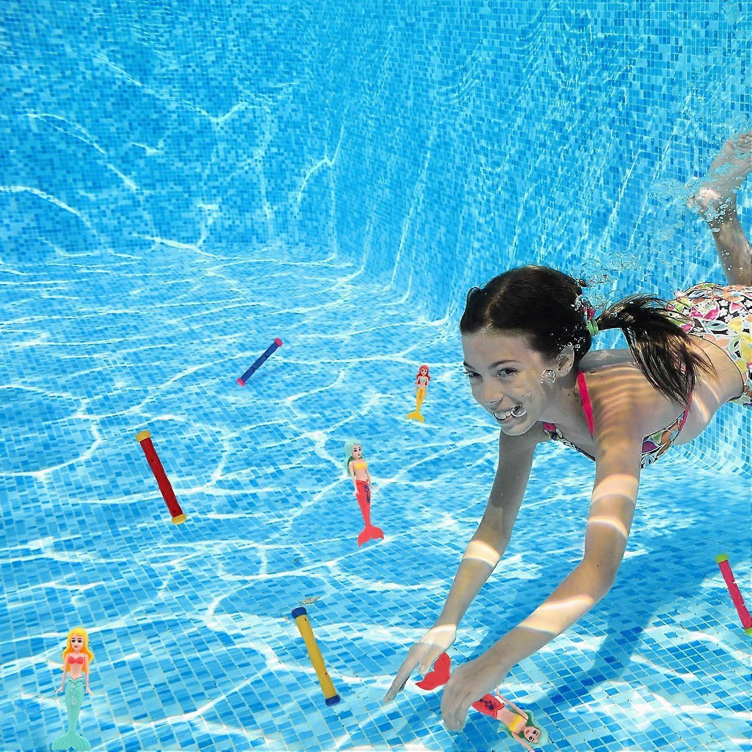Pool Diving Toy Set 4 Diving Mermaids Diving Torpedoes Swimming ...