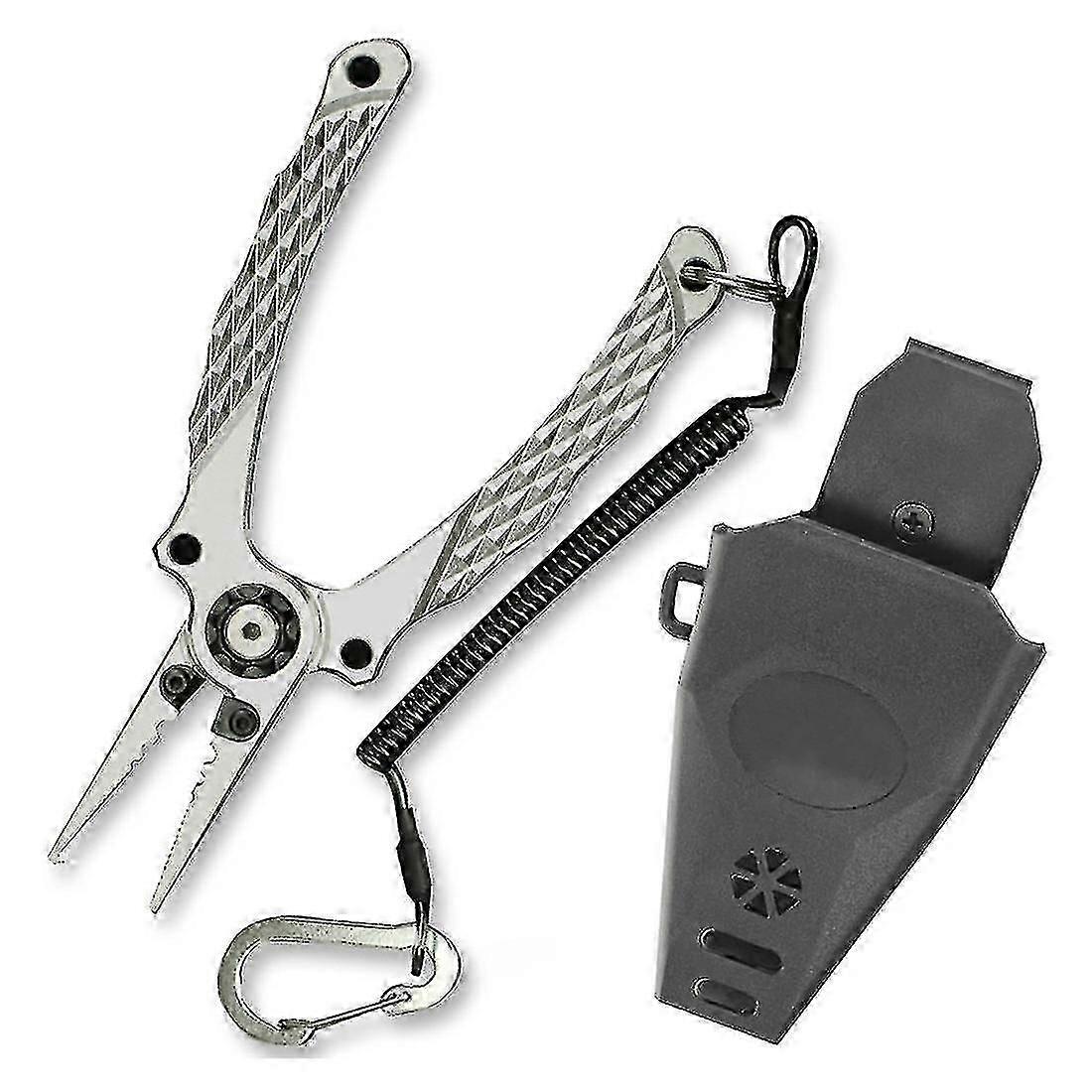 Portable Fishing Pliers with Rope Cover Space Fishing Gripper Line Cutter Hook Remover Device Fishin