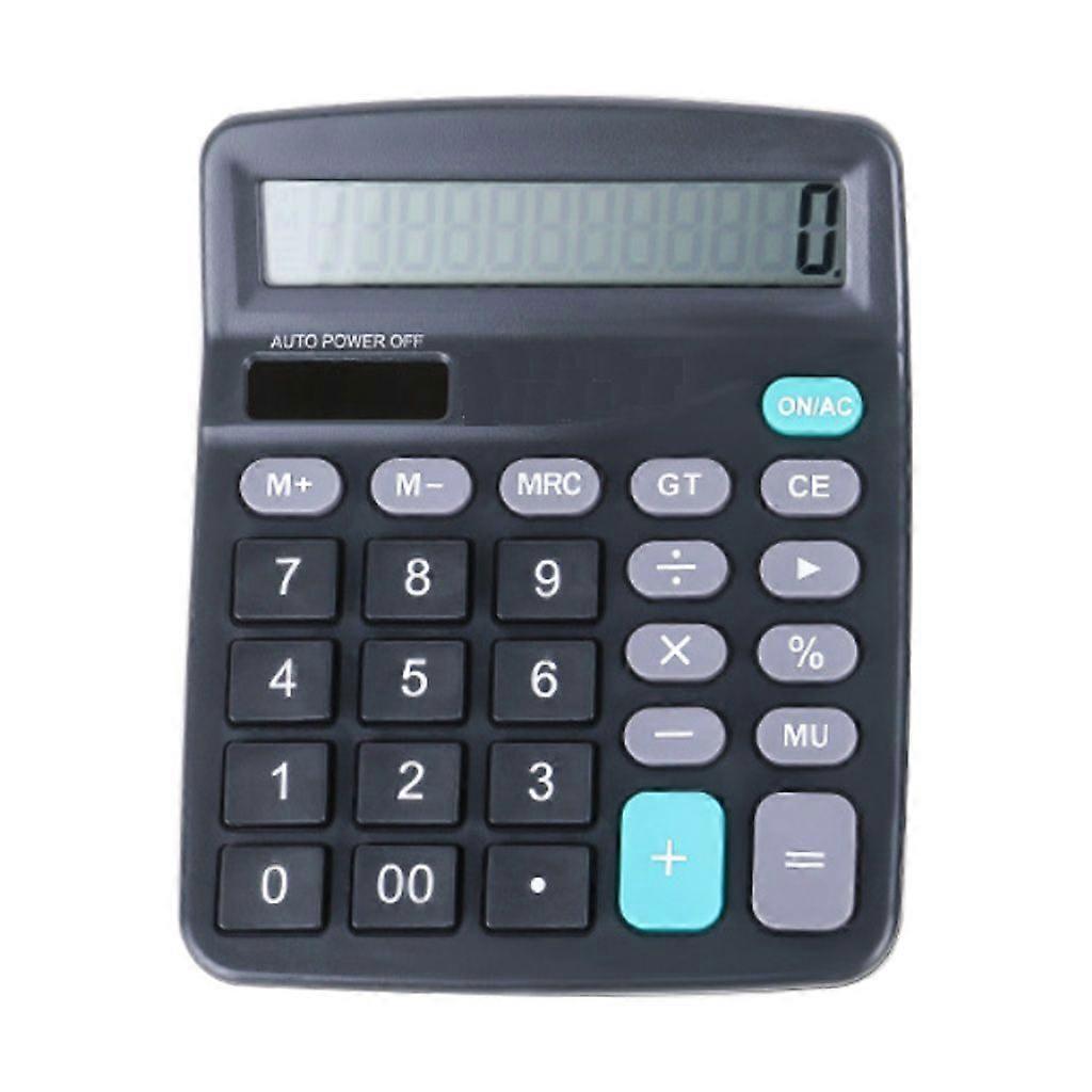 12-Digit Standard Electronic Calculators Solar Battery Calculator Dual Power