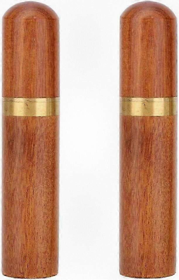 Wooden Needle Storage Box Set - 2pcs Mini Universal Sewing Needle Holder Cases.