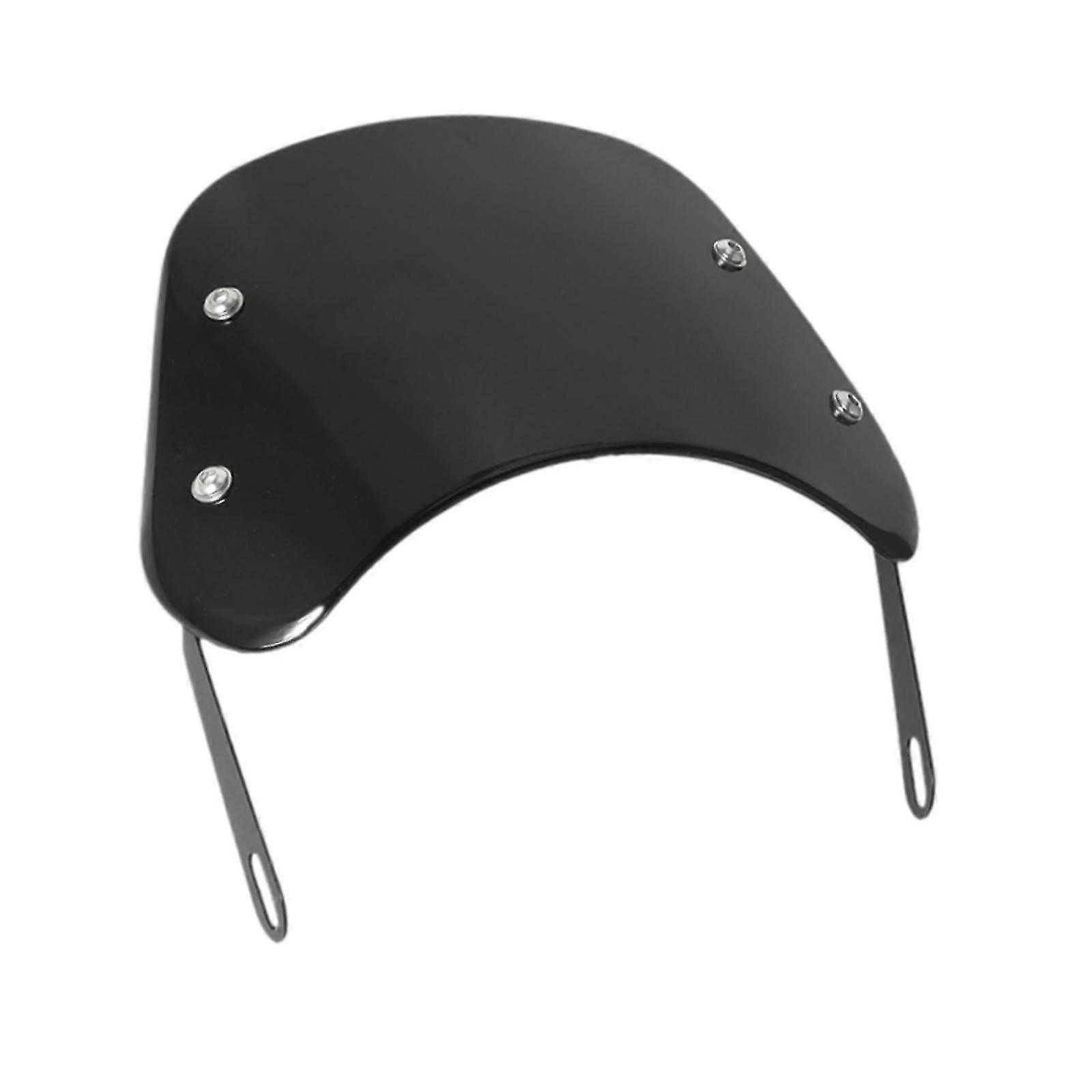 Motorcycle Windshield Wind Deflector for 5"-7'' Headlights Motorcyclist White