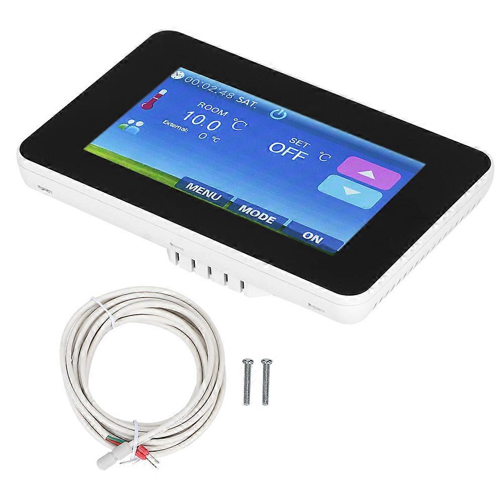 Efficient Climate Manager, Smart Thermostat for Electric Floor Heating & Hot Water Systems, Energy Saving Programmable with WiFi Connectivity,