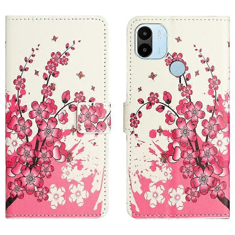 Compatible For Xiaomi Redmi A1 4G Pattern Printing PU Leather Phone Case Flip Stand Magnetic Closure Shockproof Wallet Cover