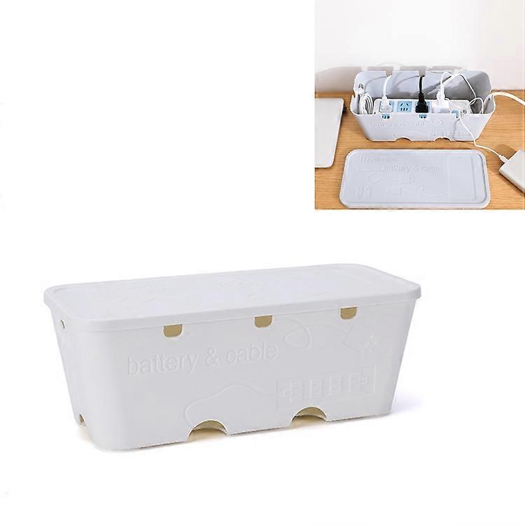 Desktop Socket Power Data Cable Finishing Set Storage Box