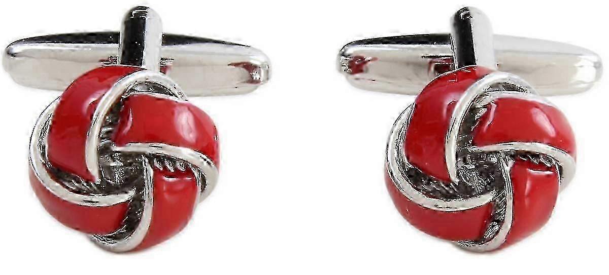 High Quality Cufflinks Cuff Nails Men's Red Twist Cufflinks (2set, red) IHJ