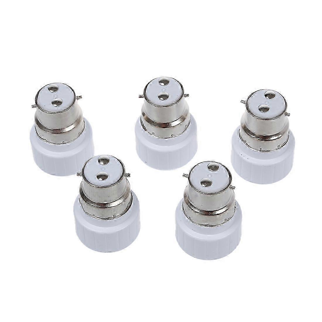 B22 to GU10 Lamp Light Bulb Base Socket Converter Adaptor 5 pack