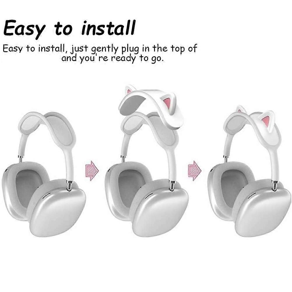 Wireless Bluetooth Headphones Beam Silicone Protective Cover Cat Ears