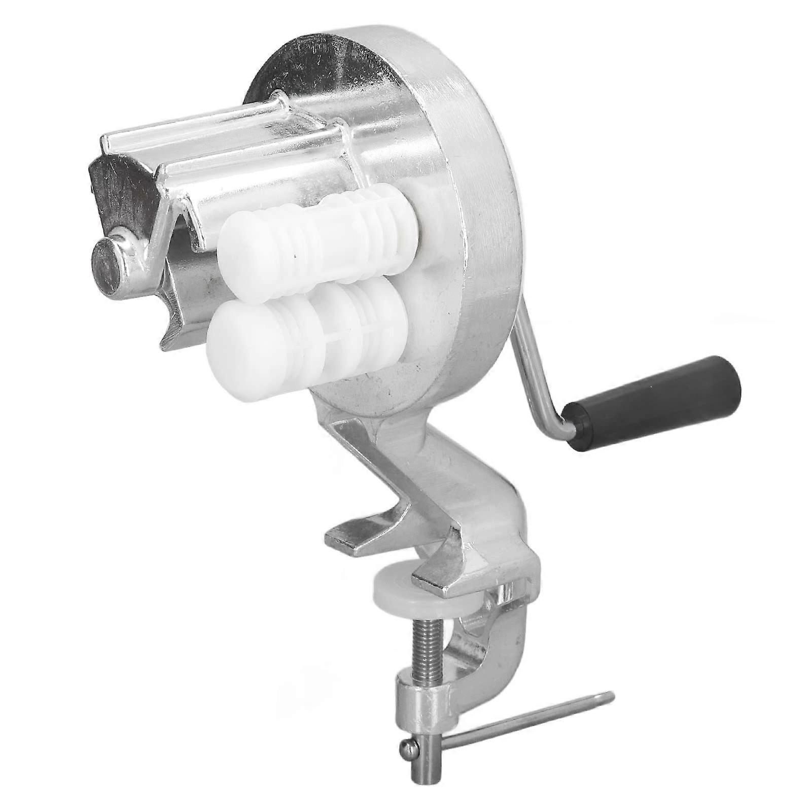 Macaroni Maker Stainless Steel Manual Crank Pasta Extruder Noodles Pressing Machine Silver Portable Kitchen