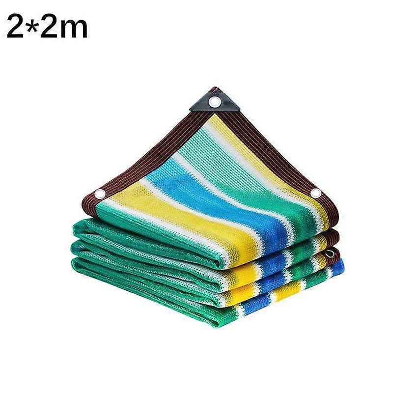 Camping Sun Shelter Sunshade Net UV Protection Sunshade Colorful Outdoor Terrace Shade Membrane Garden Awning Tent Net