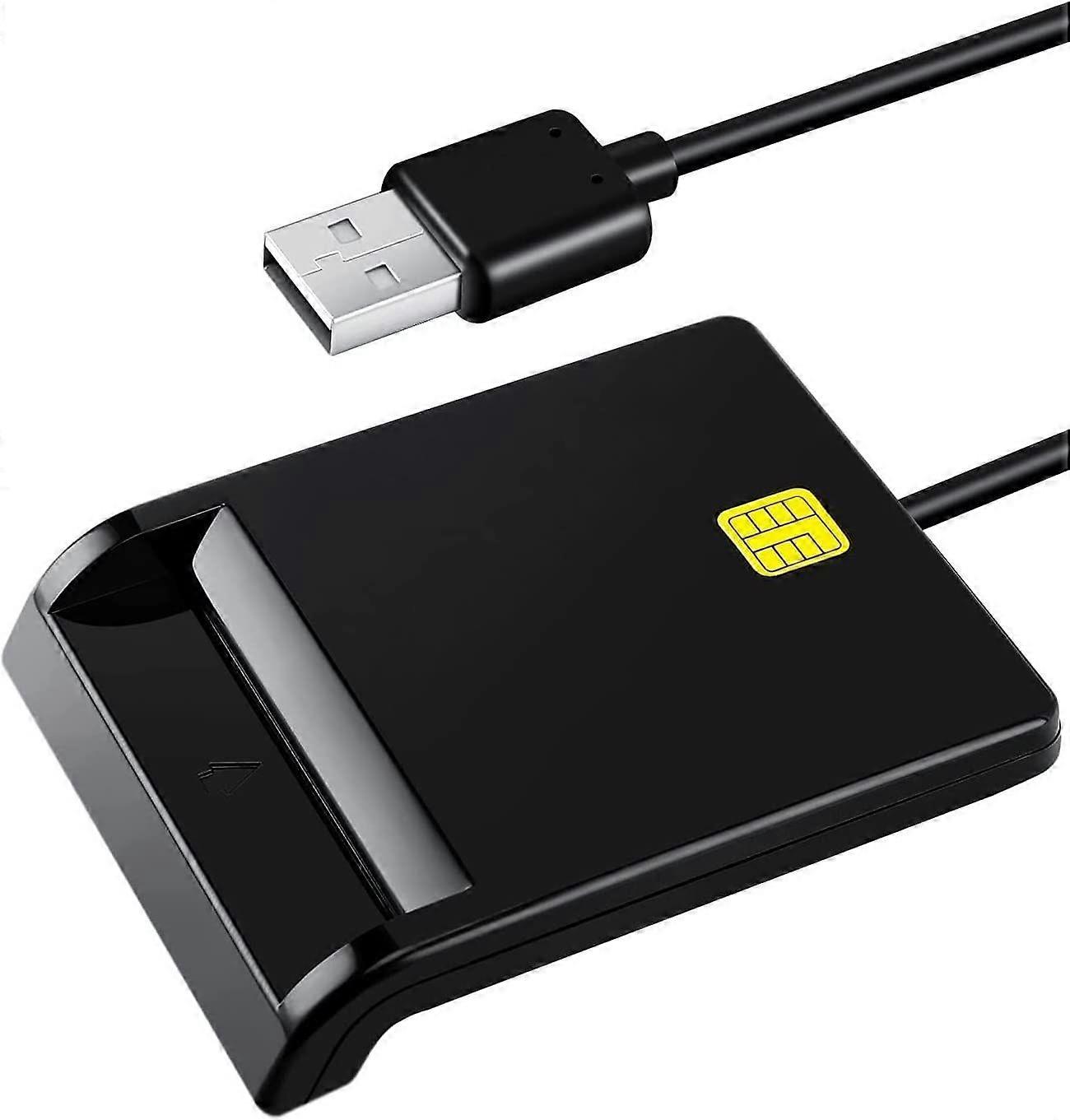 CAC Card Reader Military- CAC Reader- Smart Card Reader DOD Military USB Common Access CAC- Compatible with Windows- Mac OS and Linux- Plug N Play- Co
