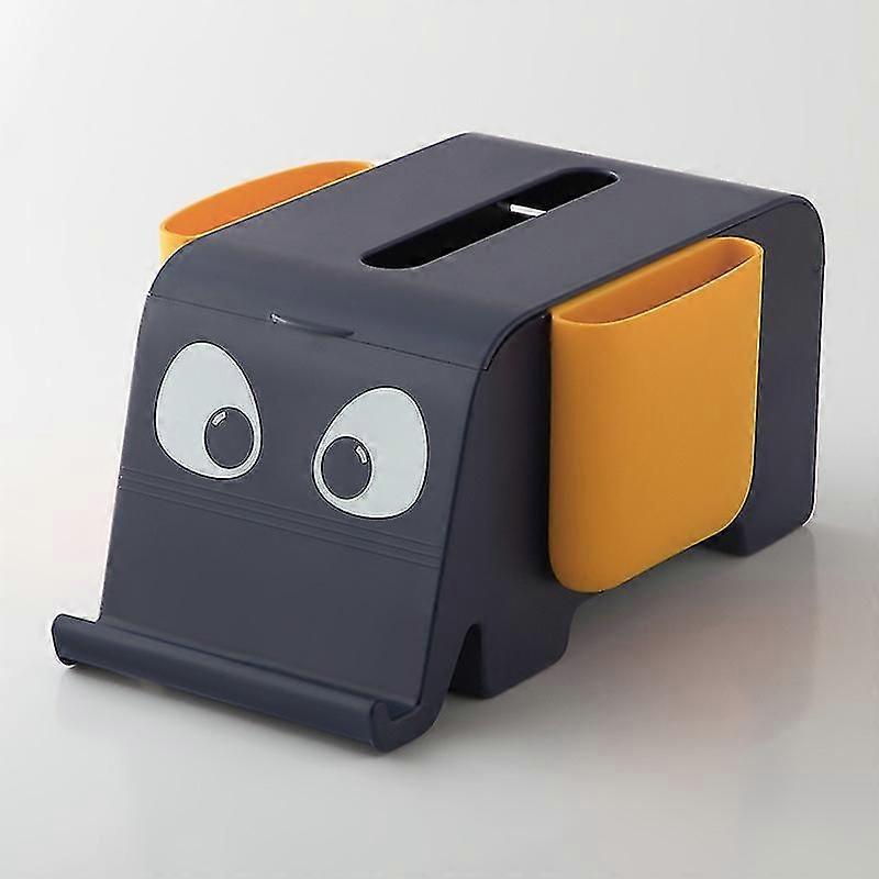 Blue Tissue Box, Household Cartoon Remote Control Storage Box