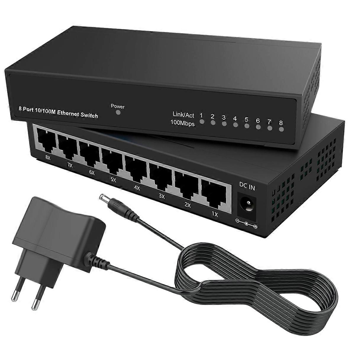 8 Port Gigabit Ethernet Switch RJ45 Hub Internet Splitter Smart Switch Ethernet Network Switch 10/1