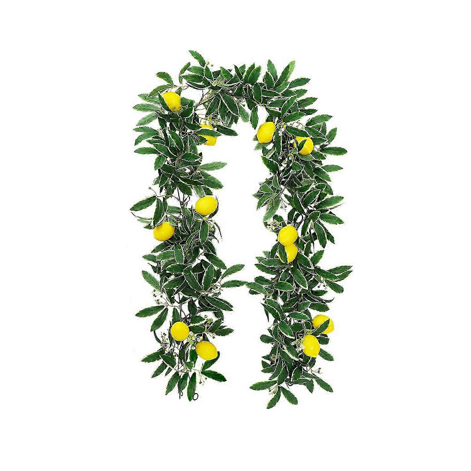 2pcs Lemon Vine Type A - Artificial Green Plant for Wall & Table
