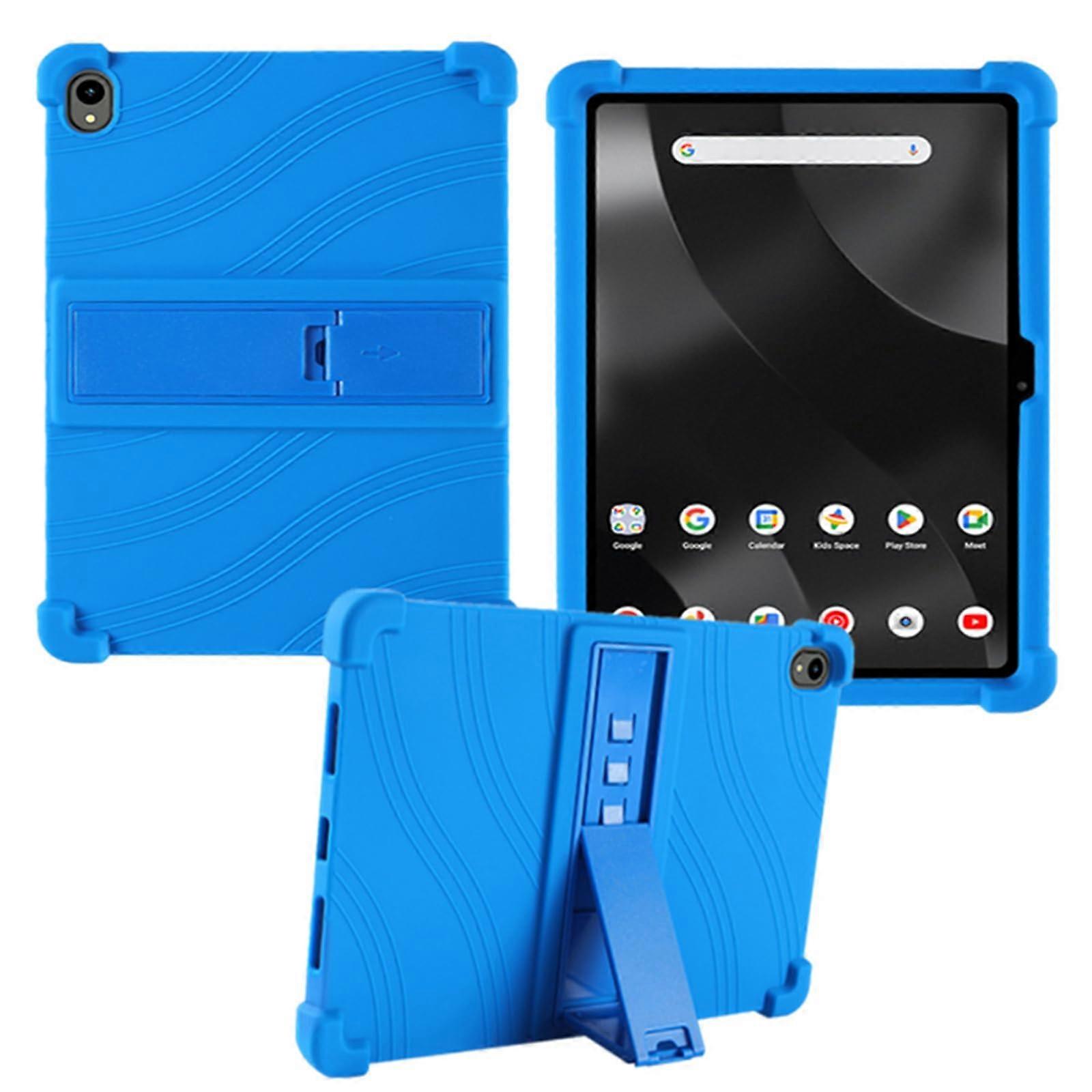 Case for Onn 11' Tablet Pro  Model (100146660), Kids Friendly Soft Silicone Adjustable Stand Cover for Walmart Onn Surf Tablet Case 11 inch (Blue)