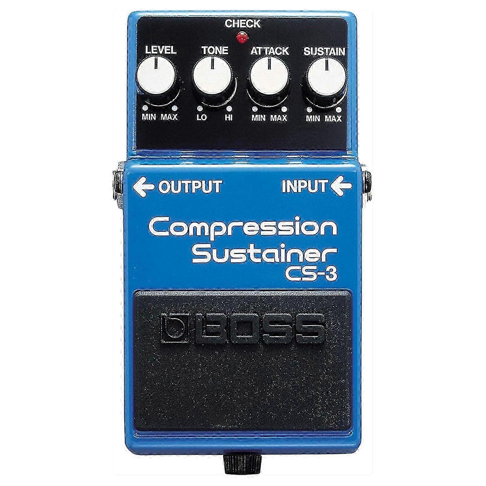 -3 Gitarr Effekter Pedal Kompressor Sustainer Pedal för gitarrpaket, Gitarr Effekt Pedal Tillbehör