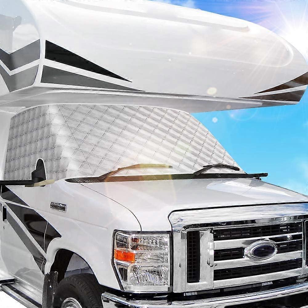 RV Windshield Window Snow Cover for Class C Ford E450 1997 Motorhome, Ice Snow Protection
