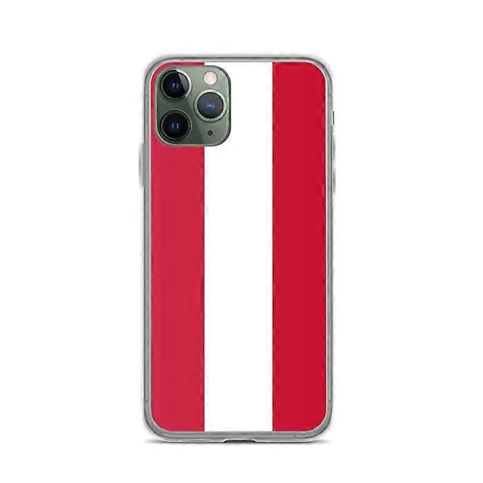 iPhone Case - Austria Flag - Flexible - Transparent Plastic - Compatible with iPhone 11 Pro