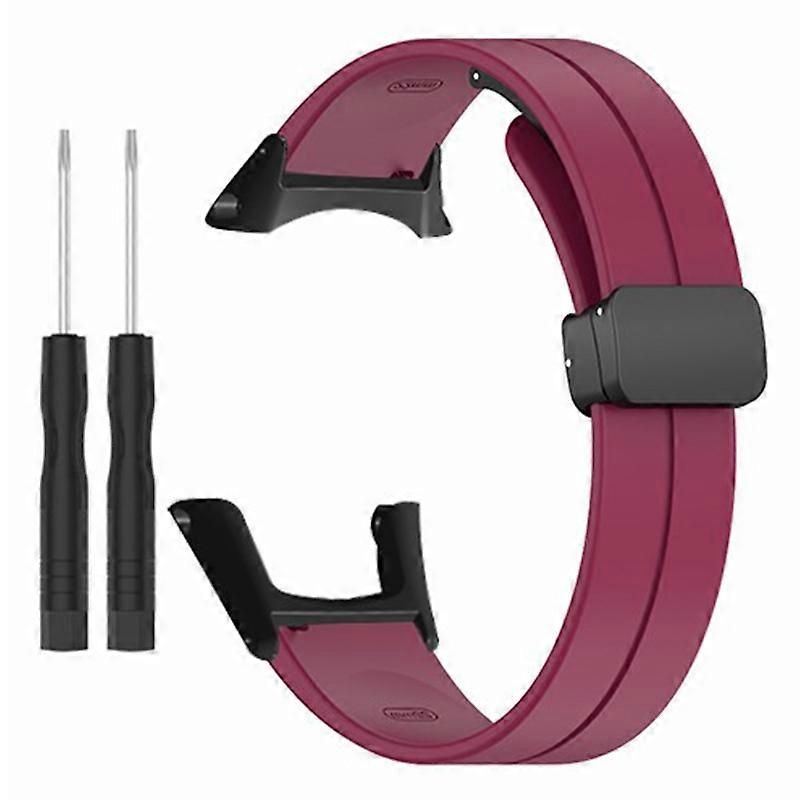 For Sunnto Ambit 3/Ambit 3 Sport/Ambit 3 Run Watch Band Silicone Soft Strap with Magnetic Folding Cl