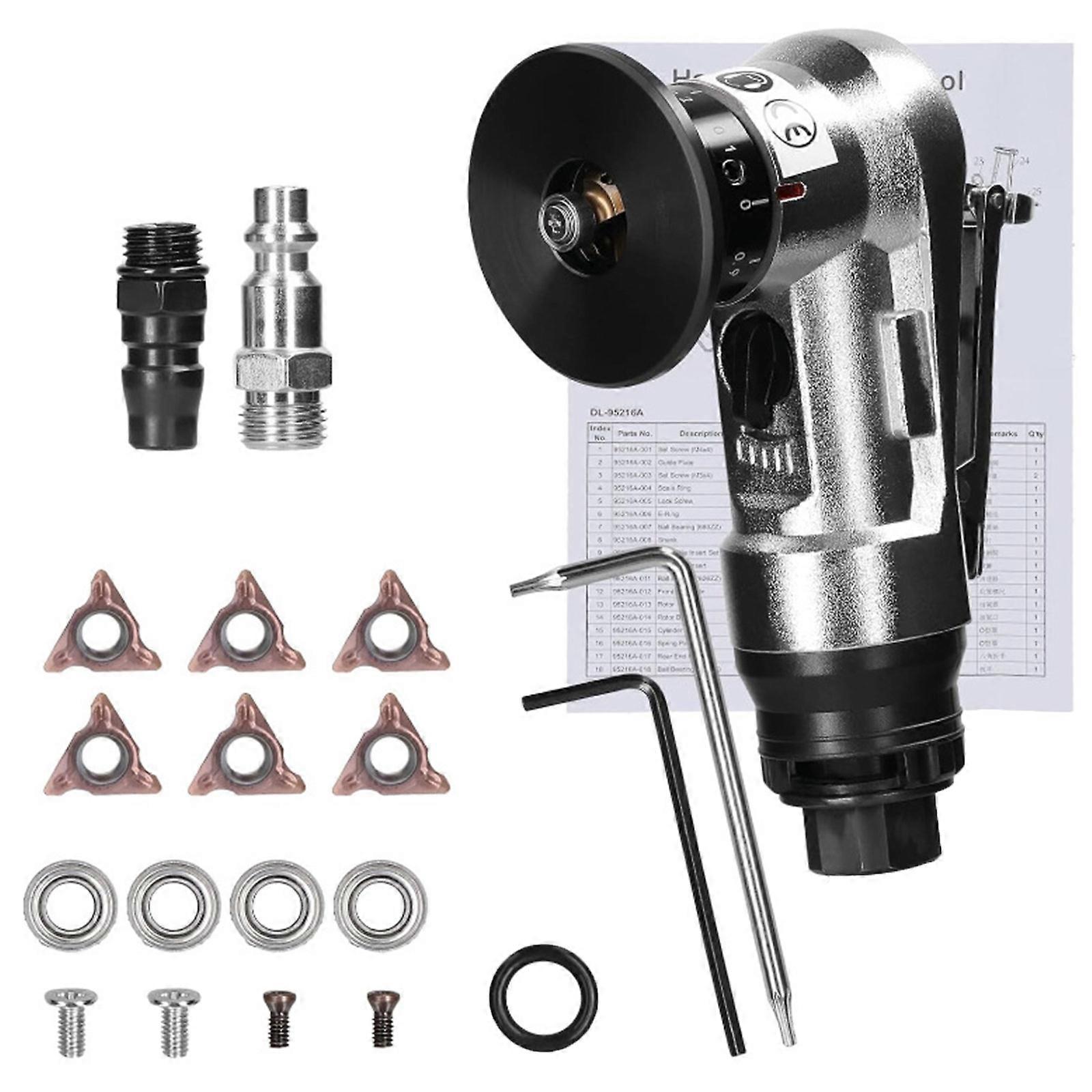 Chamfering Deburring Metal 30000rpm Circular Edge, Pneumatics Chamfering Tool, 45 Degree Handheld Metal Deburring